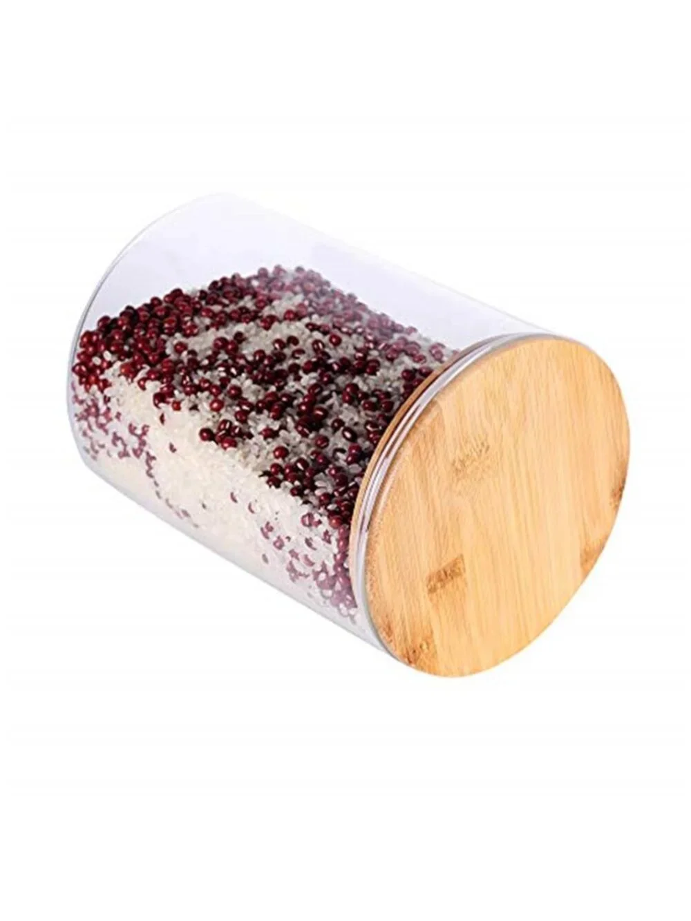 Large Glass Food Storage Container, 100 FL OZ (3000ml) Glass Food Canister